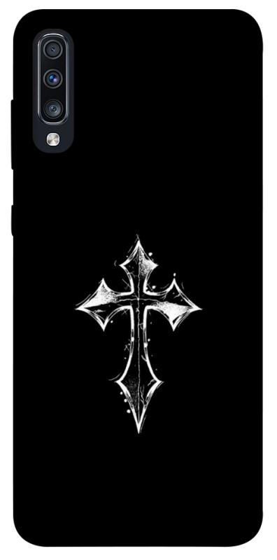 Чохол itsPrint Cross для Samsung Galaxy A70 (A705F), black, купити оптом з доставкою