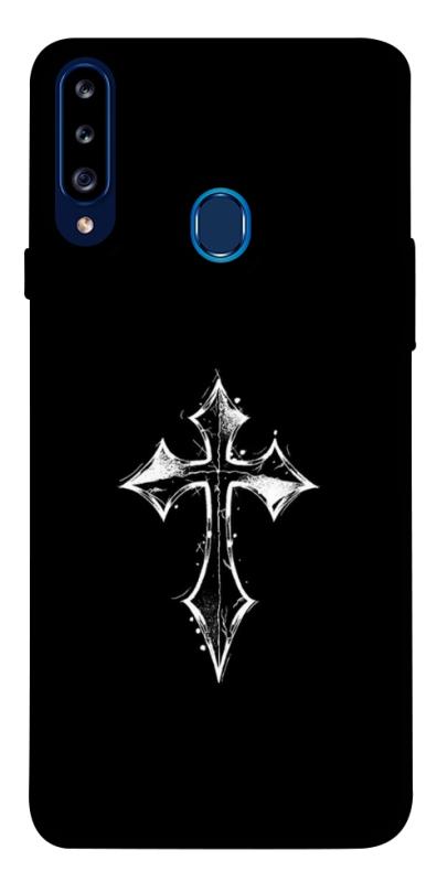 Чохол itsPrint Cross для Samsung Galaxy A20s, black, купити оптом з доставкою
