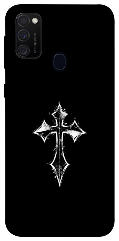 Чохол itsPrint Cross для Samsung Galaxy M30s / M21, black, купити оптом з доставкою