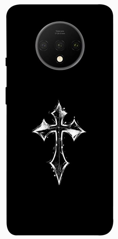 Чохол itsPrint Cross для OnePlus 7T, black, купити оптом з доставкою