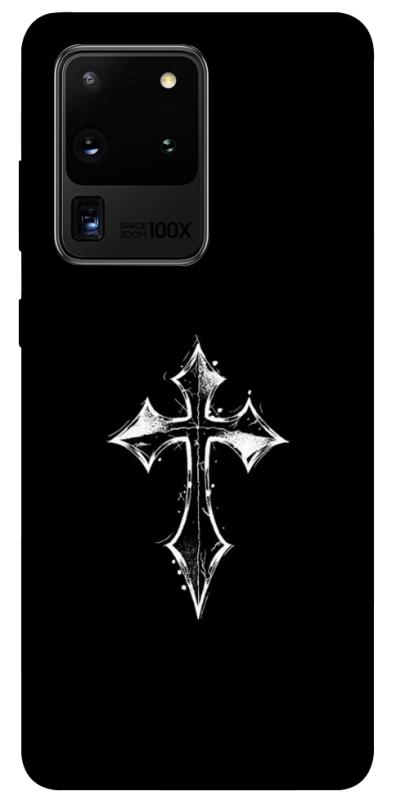 Чохол itsPrint Cross для Samsung Galaxy S20 Ultra, black, купити оптом з доставкою