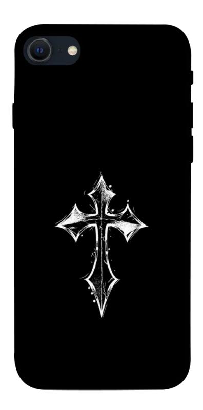 Чехол itsPrint Cross для Apple iPhone SE (2020), black, купить оптом с доставкой