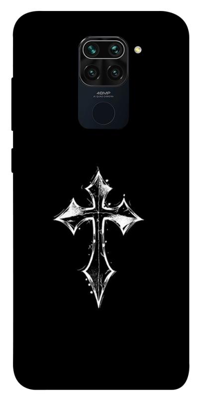 Чехол itsPrint Cross для Xiaomi Redmi Note 9 / Redmi 10X, black, купить оптом с доставкой