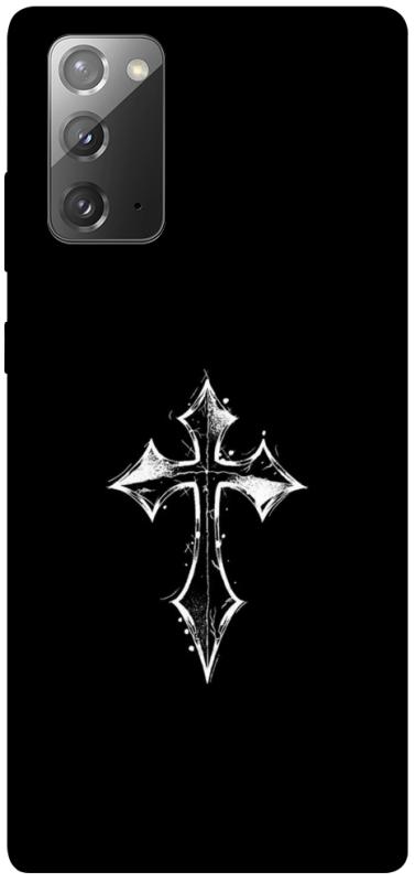 Чохол itsPrint Cross для Samsung Galaxy Note 20, black, купити оптом з доставкою