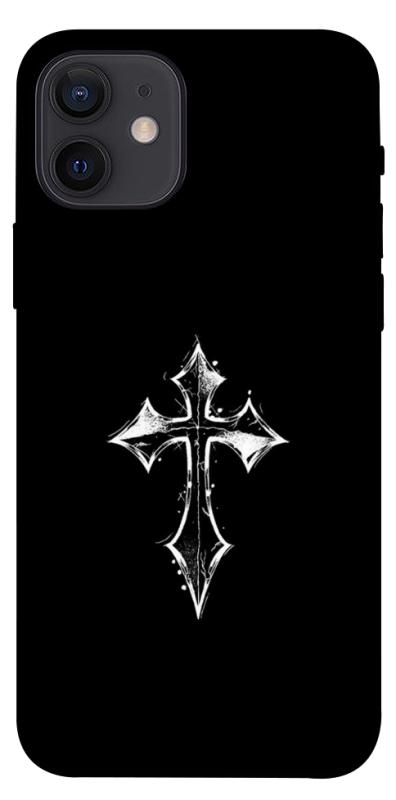 Чехол itsPrint Cross для Apple iPhone 12 Pro (6.1"), black, купить оптом с доставкой