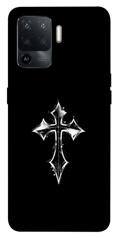 Чохол itsPrint Cross для Oppo Reno 5 Lite, black, купити оптом з доставкою