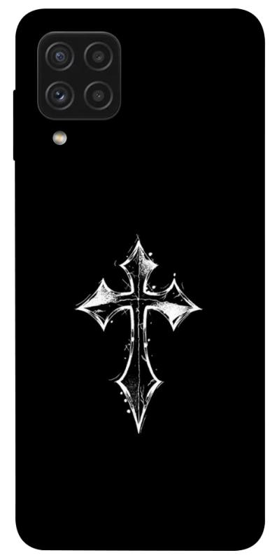 Чохол itsPrint Cross для Samsung Galaxy A22 4G, black, купити оптом з доставкою