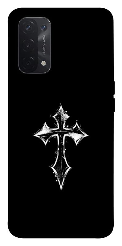 Чехол itsPrint Cross для Oppo A54 4G, black, купить оптом с доставкой