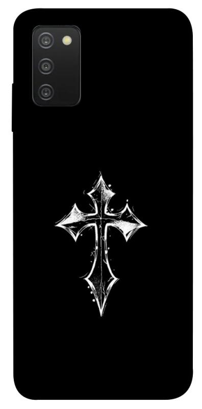 Чехол itsPrint Cross для Samsung Galaxy A03s, black, купить оптом с доставкой