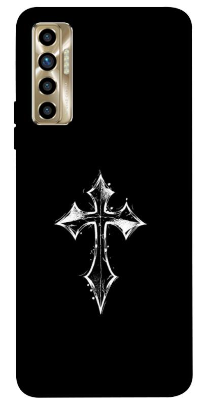 Чохол itsPrint Cross для TECNO Camon 17P, black, купити оптом з доставкою