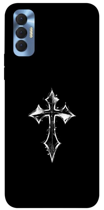 Чохол itsPrint Cross для TECNO Spark 8P, black, купити оптом з доставкою