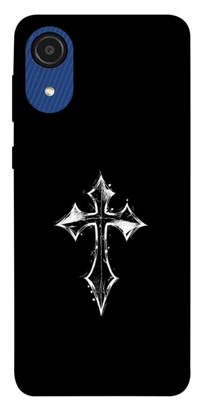 Чохол itsPrint Cross для Samsung Galaxy A03 Core, black, купити оптом з доставкою
