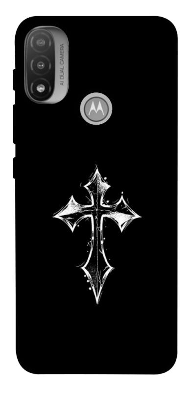 Чохол itsPrint Cross для Motorola Moto E20, black, купити оптом з доставкою