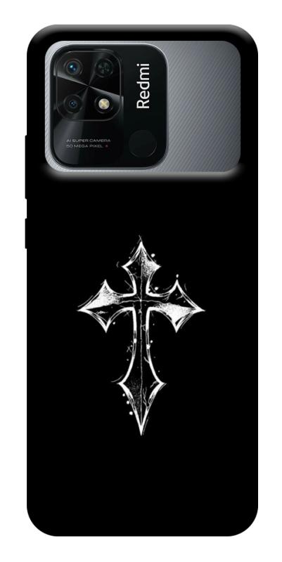Чехол itsPrint Cross для Xiaomi Redmi 10C, black, купить оптом с доставкой