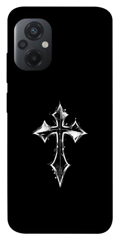 Чохол itsPrint Cross для Xiaomi Poco M5, black, купити оптом з доставкою