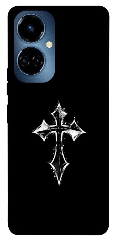 Чехол itsPrint Cross для TECNO Camon 19 (CI6n) / 19 Pro (CI8n), black, купить оптом с доставкой