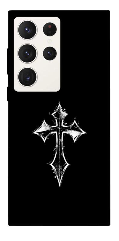 Чохол itsPrint Cross для Samsung Galaxy S23 Ultra, black, купити оптом з доставкою