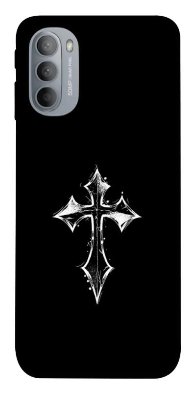 Чохол itsPrint Cross для Motorola Moto G31, black, купити оптом з доставкою