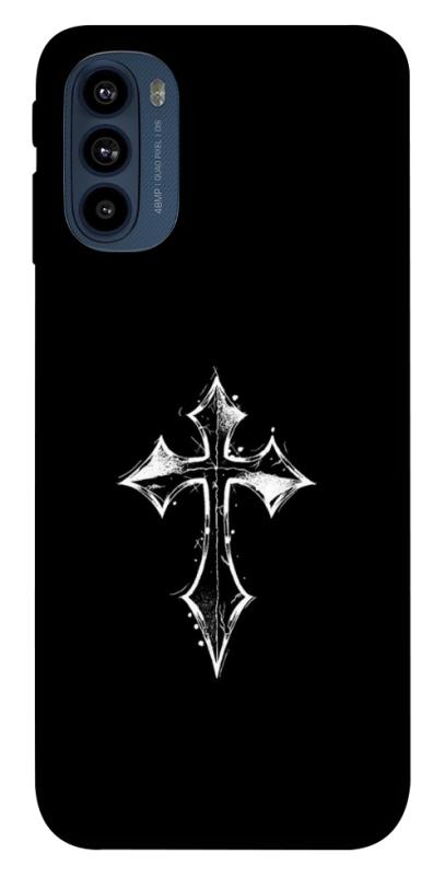 Чохол itsPrint Cross для Motorola Moto G41, black, купити оптом з доставкою