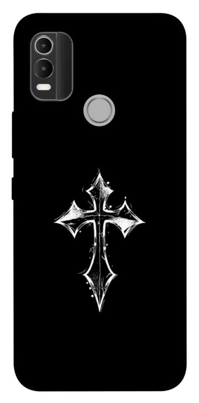 Чохол itsPrint Cross для Nokia C21 Plus, black, купити оптом з доставкою