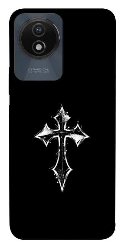 Чохол itsPrint Cross для Vivo Y02, black, купити оптом з доставкою