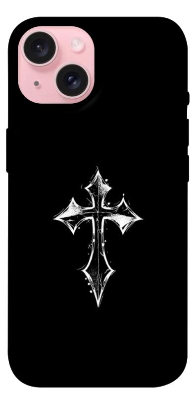 Чохол itsPrint Cross для Apple iPhone 15 (6.1"), black, купити оптом з доставкою
