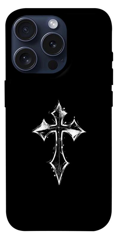 Чохол itsPrint Cross для Apple iPhone 15 Pro (6.1"), black, купити оптом з доставкою