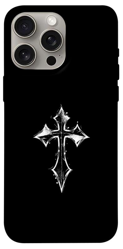 Чохол itsPrint Cross для Apple iPhone 15 Pro Max (6.7"), black, купити оптом з доставкою