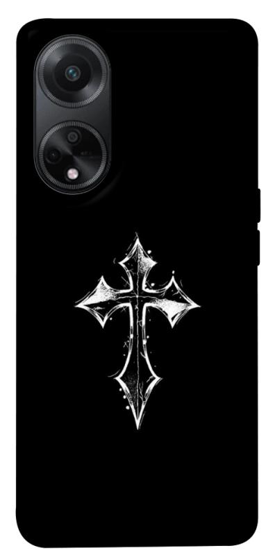 Чохол itsPrint Cross для Oppo A98, black, купити оптом з доставкою