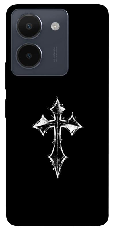 Чехол itsPrint Cross для Vivo Y36, black, купить оптом с доставкой