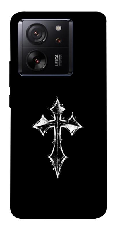 Чехол itsPrint Cross для Xiaomi 13T, black, купить оптом с доставкой