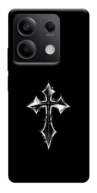 Чохол itsPrint Cross для Xiaomi Redmi Note 13 5G, black, купити оптом з доставкою