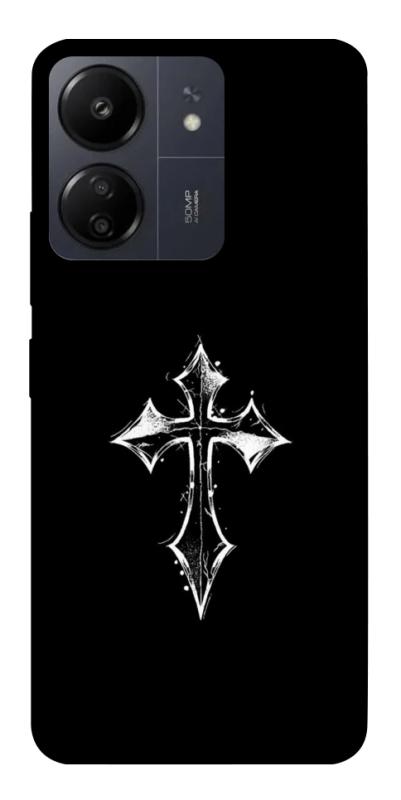 Чехол itsPrint Cross для Xiaomi Redmi 13C, black, купить оптом с доставкой
