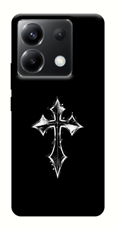 Чохол itsPrint Cross для Xiaomi Poco X6, black, купити оптом з доставкою