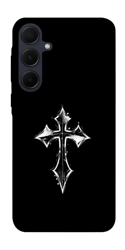 Чохол itsPrint Cross для Samsung Galaxy A55, black, купити оптом з доставкою