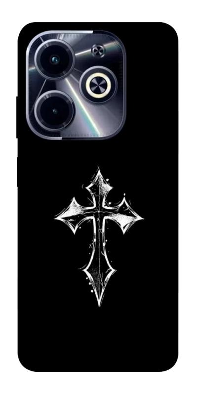 Чохол itsPrint Cross для Infinix Hot 40i, black, купити оптом з доставкою