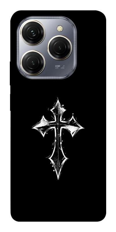Чохол itsPrint Cross для TECNO Spark 20 Pro, black, купити оптом з доставкою