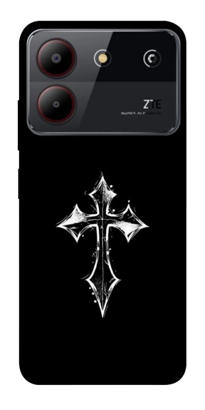 Чохол itsPrint Cross для ZTE Blade A54 4G, black, купити оптом з доставкою