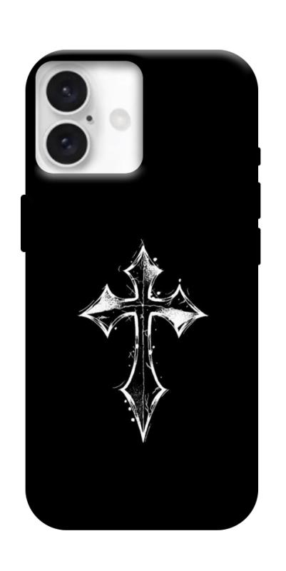 Чохол itsPrint Cross для Apple iPhone 16 (6.1"), black, купити оптом з доставкою