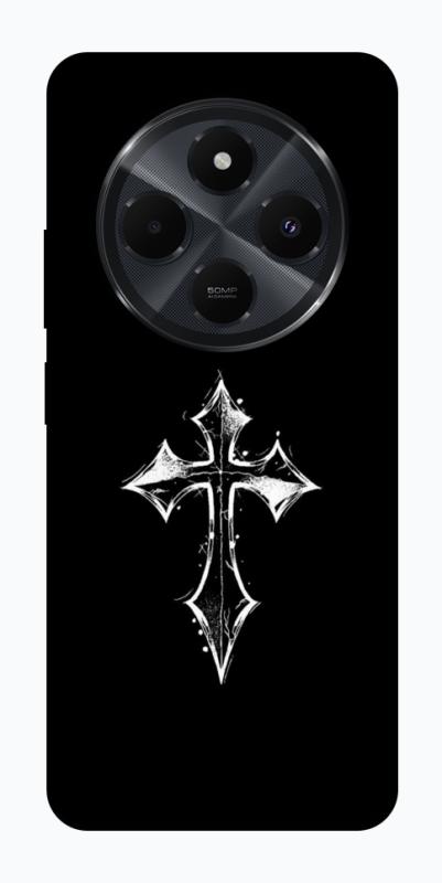 Чохол itsPrint Cross для Xiaomi Redmi 14C / Poco C75, black, купити оптом з доставкою