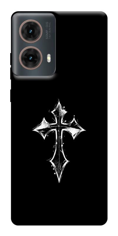 Чехол itsPrint Cross для Motorola Moto G85, black, купить оптом с доставкой