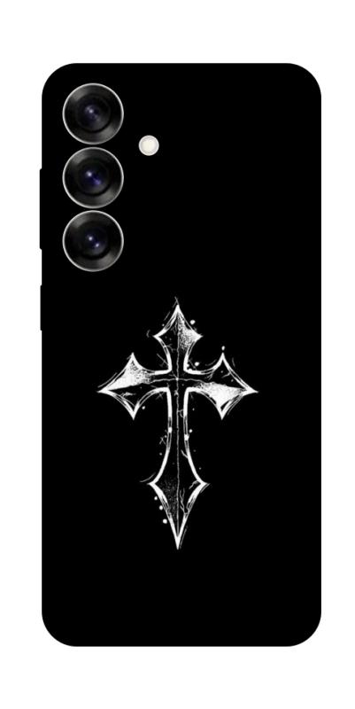 Чехол itsPrint Cross для Samsung Galaxy S25+, black, купить оптом с доставкой