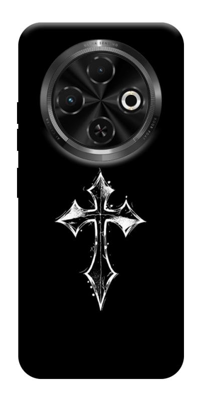Чохол itsPrint Cross для TECNO Spark 30C, black, купити оптом з доставкою