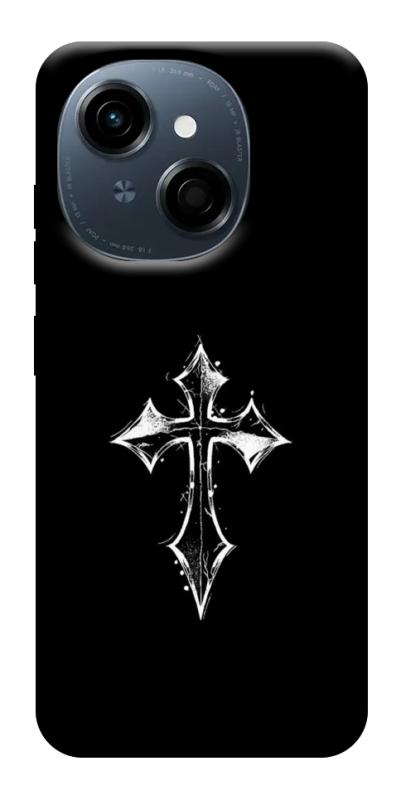 Чохол itsPrint Cross для TECNO Spark Go 1, black, купити оптом з доставкою
