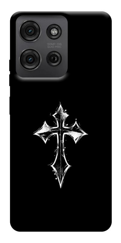 Чехол itsPrint Cross для Motorola Moto G75 5G, black, купить оптом с доставкой