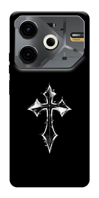 Чехол itsPrint Cross для TECNO Pova 6 Neo (LI6), black, купить оптом с доставкой