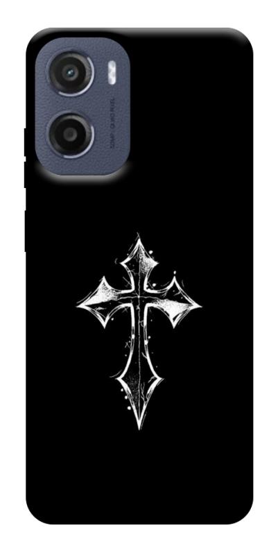 Чехол itsPrint Cross для Motorola Moto G05, black, купить оптом с доставкой