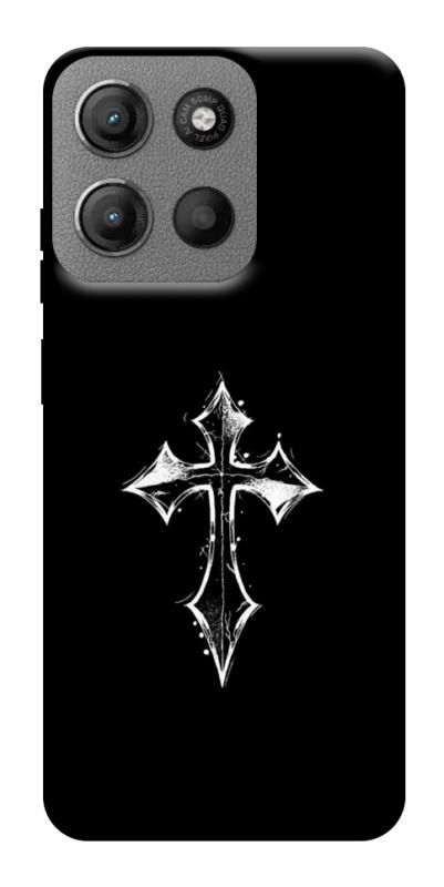 Чохол itsPrint Cross для Motorola Moto G15 4G, black, купити оптом з доставкою