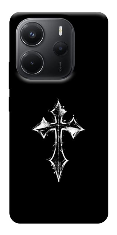 Чехол itsPrint Cross для Xiaomi Redmi Note 14 4G (Europe version), black, купить оптом с доставкой