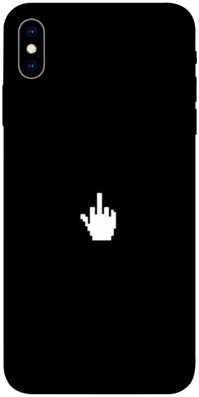 Чехол itsPrint Cursor для Apple iPhone X (5.8"), black, купить оптом с доставкой